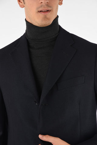 three-quarter length 3-button coat