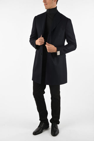 three-quarter length 3-button coat