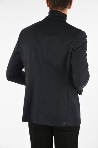 drop 6R side vents patch pocket 2-button Herringbone GATE blazer