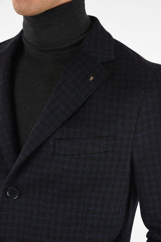 CC COLLECTION small checked three-quarter length 3-button coat