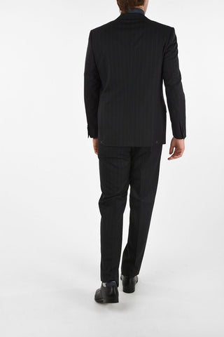 chalk stripe side vents drop 6R 2-button MANTUA suit