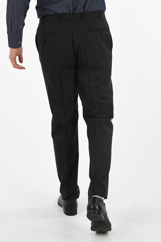 chalk stripe side vents drop 6R 2-button MANTUA suit