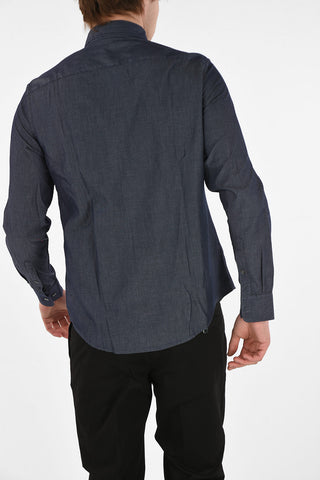 ARMANI JEANS Camicia Custom Fit collo Francese