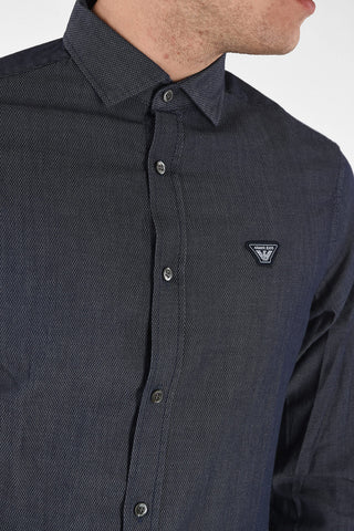 ARMANI JEANS Spread Collar Custom Fit Shirt