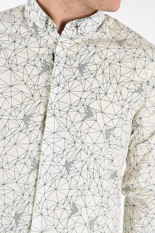 ARMANI JEANS Exrta Slim Fit Geometric Pattern Shirt