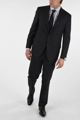 pinstriped side vents drop 6R 2-button MANTUA suit