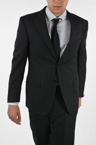 pinstriped side vents drop 6R 2-button MANTUA suit