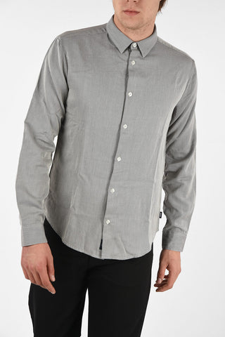 ARMANI JEANS Twill Slim Fit Shirt