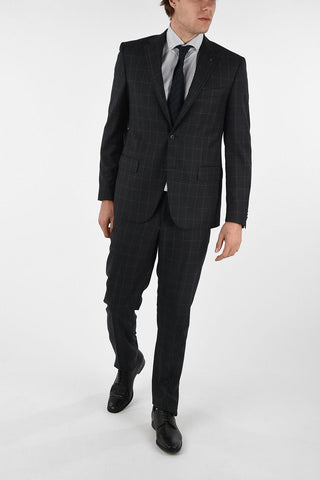 CC COLLECTION windowpane check drop 7R 2-button RIGHT suit