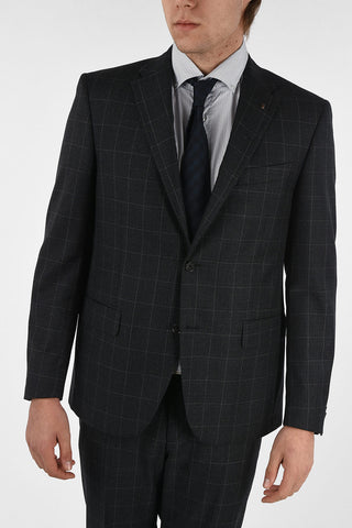 CC COLLECTION windowpane check drop 7R 2-button RIGHT suit