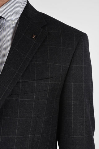 CC COLLECTION windowpane check drop 7R 2-button RIGHT suit