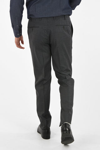 CC COLLECTION side vents gingham check drop 7R 2-button suit