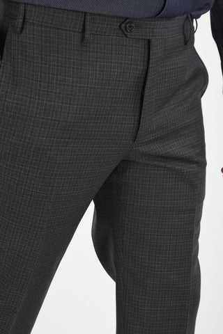 CC COLLECTION side vents gingham check drop 7R 2-button suit