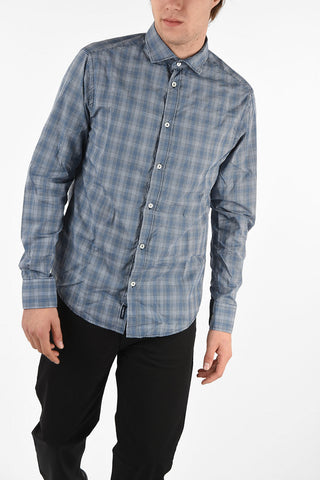 ARMANI JEANS Camicia a Quadri Gingham Custom Fit