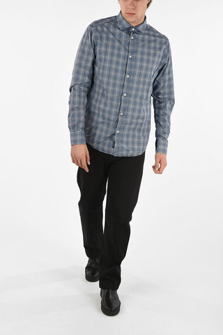 ARMANI JEANS Camicia a Quadri Gingham Custom Fit