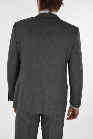 Hopsack side vents drop 6R 2-button MANTUA suit