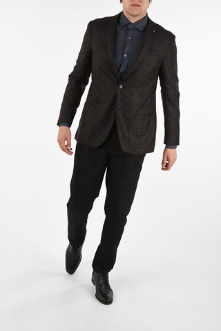 CC COLLECTION Cashmere Two-Button Jacket RIGHT Shephard's Check Drop 6R