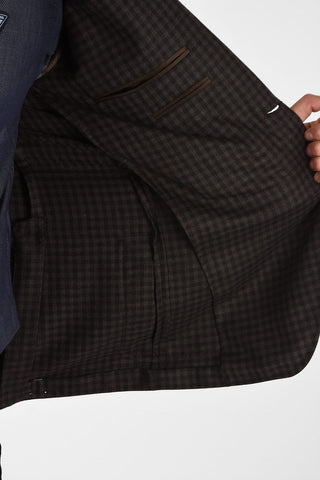CC COLLECTION Cashmere Two-Button Jacket RIGHT Shephard's Check Drop 6R