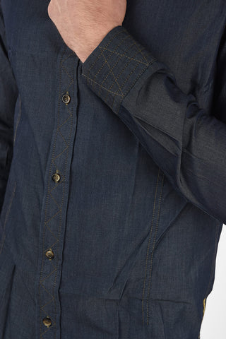 ARMANI JEANS Denim Regular Fit Shirt