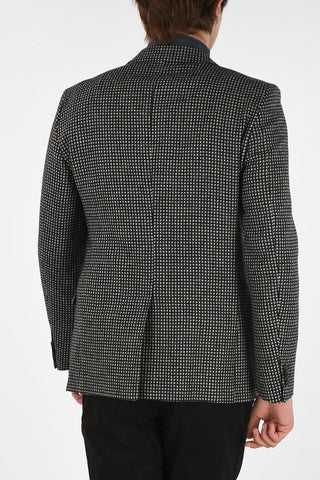 CC COLLECTION check drop 8R center vent 2-button RE blazer