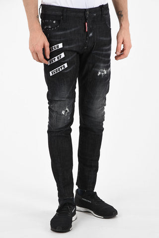 16cm Stone Washed TIDY BIKER Jeans