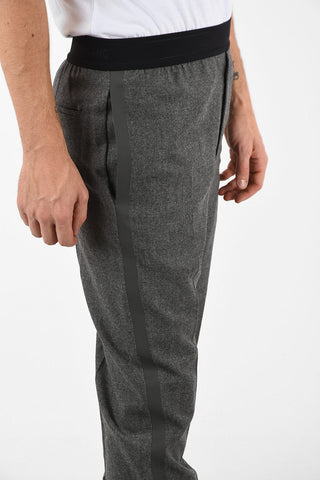 Wool Pants with Elastic Waist Band