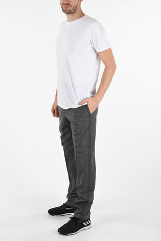 Wool Pants with Elastic Waist Band