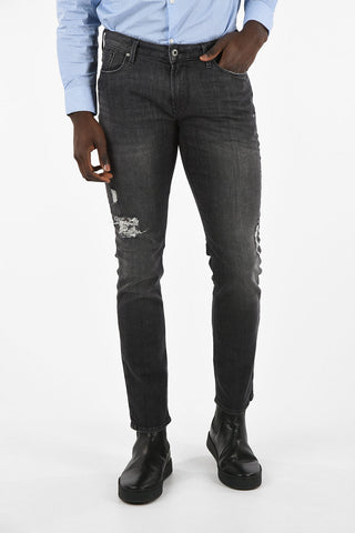 ARMANI JEANS 18cm Slim Fit J06 Distressed Jeans L32