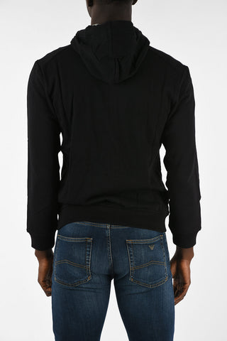 ARMANI JEANS Logo-Print Sweatshirt with Zip Closure