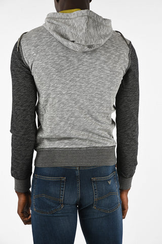 ARMANI JEANS Slim Fit Sweatshirt with Zip Closure