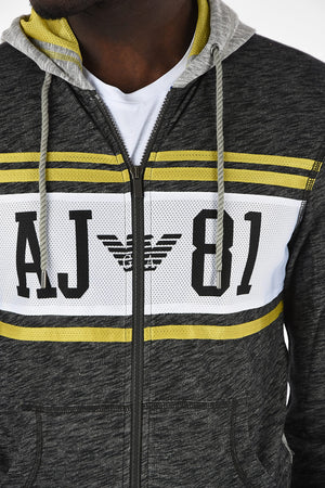 ARMANI JEANS Slim Fit Sweatshirt with Zip Closure