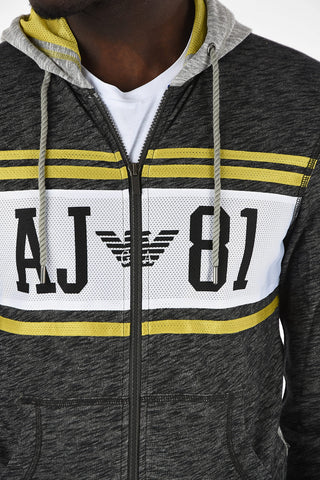 ARMANI JEANS Slim Fit Sweatshirt with Zip Closure