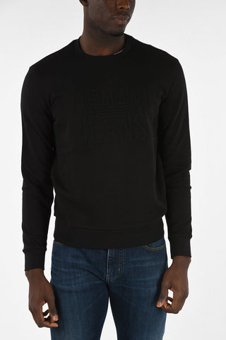 ARMANI JEANS Crew-Neck Sweatshirt with Logo