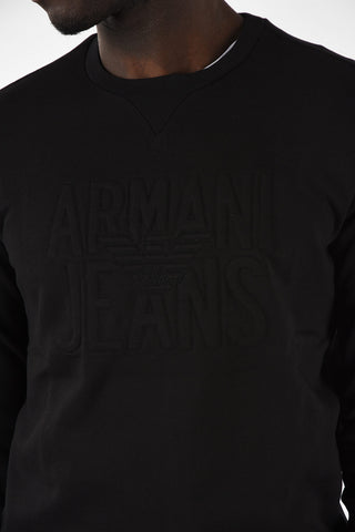 ARMANI JEANS Crew-Neck Sweatshirt with Logo