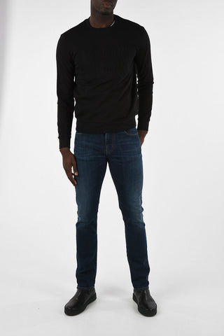 ARMANI JEANS Crew-Neck Sweatshirt with Logo