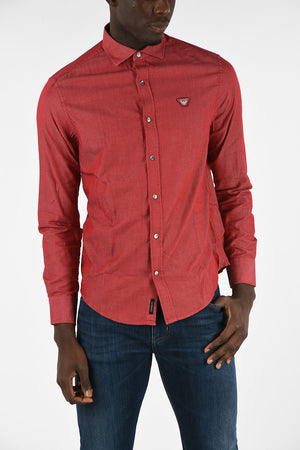 ARMANI JEANS Spread Collar Custom Fit Shirt