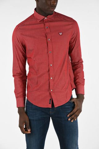 ARMANI JEANS Spread Collar Custom Fit Shirt