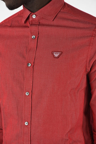 ARMANI JEANS Camicia Custom Fit collo Francese