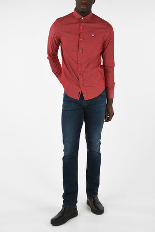 ARMANI JEANS Camicia Custom Fit collo Francese