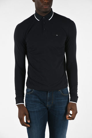 EA7 EMPORIO Jersey Long Sleeve Polo