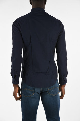 ARMANI JEANS All Over Logo Slim Fit Shirt
