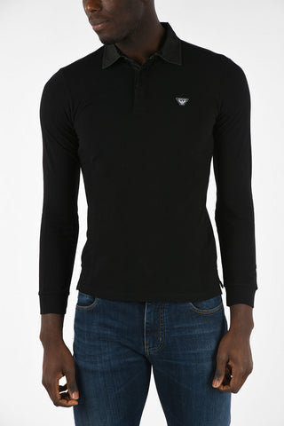 ARMANI JEANS Polo Pique Manica Lunga