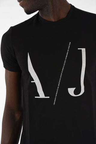 ARMANI JEANS Logo-Print Crew-Neck T-shirt