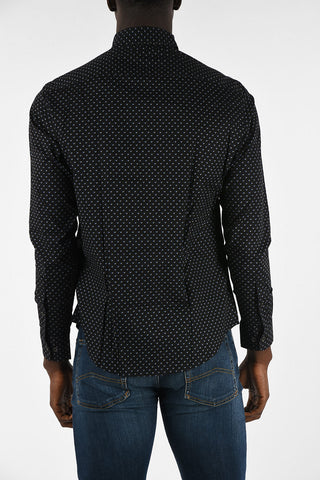 ARMANI JEANS All Over Logo Custom Fit Shirt