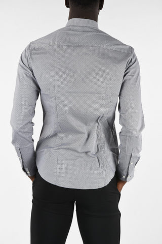 ARMANI JEANS Polka Dots Slim Fit Shirt