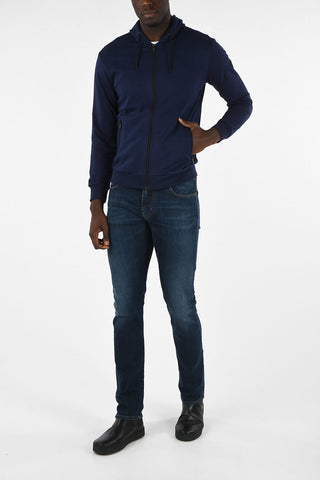 ARMANI JEANS Regular Fit Sweatshirt with Side Pockets