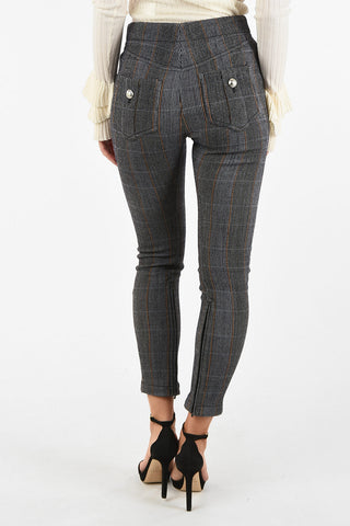 District Check Slim Fit Pants