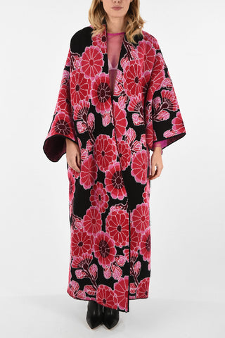 Floral Open Front Coat