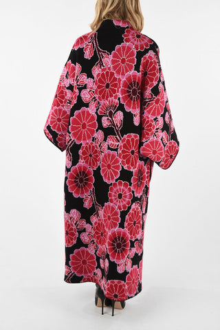 Floral Open Front Coat