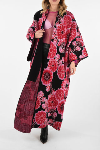 Floral Open Front Coat